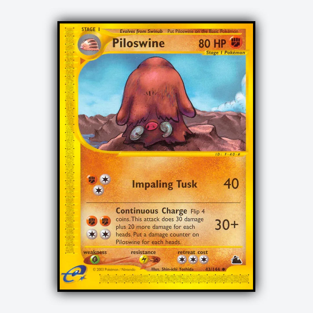 Piloswine 043/144 - Skyridge Set - Card Rug