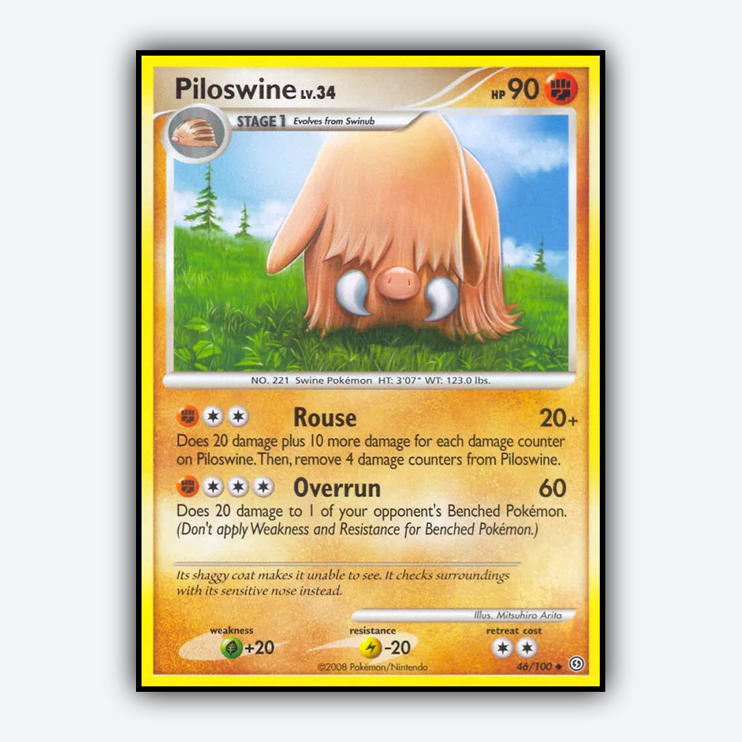 Piloswine 046/100 - Stormfront Set - Card Rug