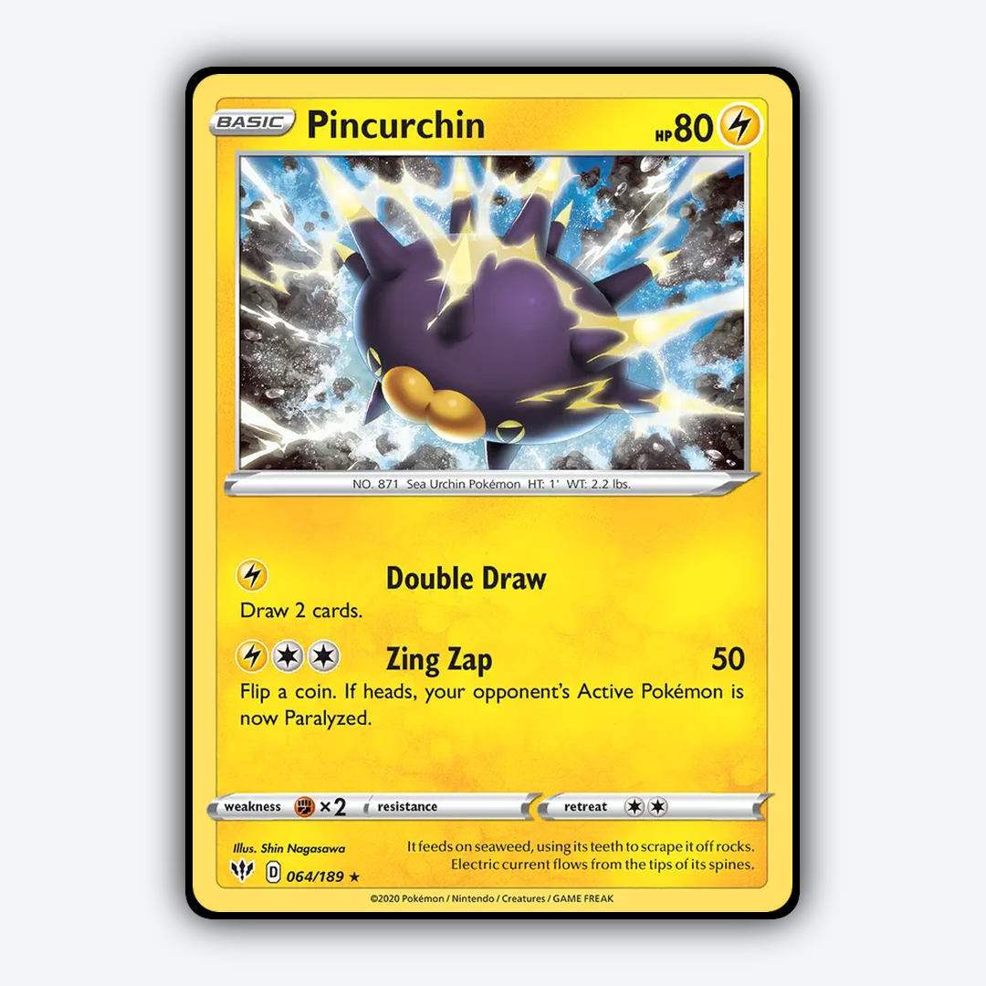 Pincurchin 064/189 - Darkness Ablaze Set - Card Rug