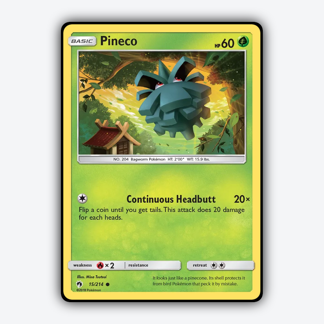 Pineco 015/214 - Lost Thunder Set - Card Rug