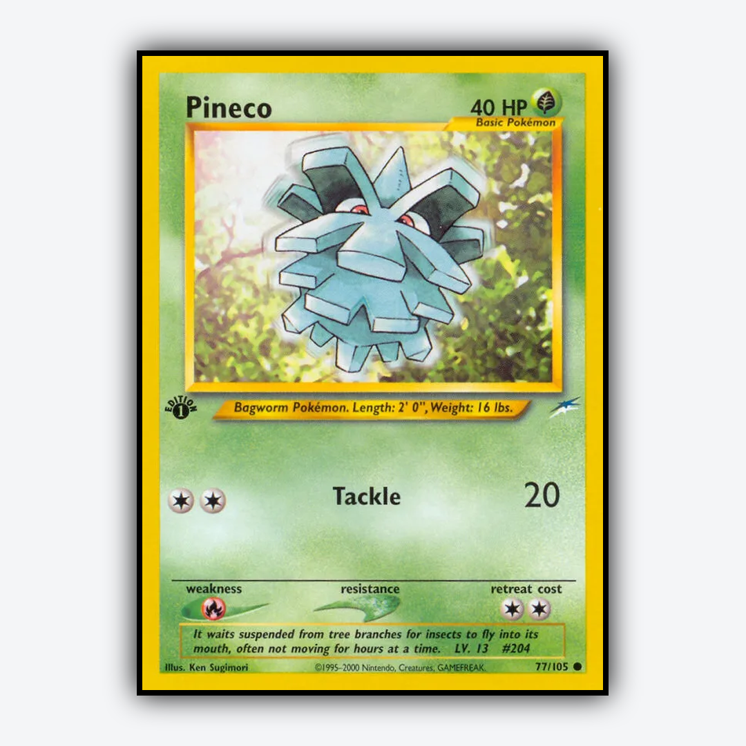 Pineco 077/105 - Neo Destiny Set - Card Rug