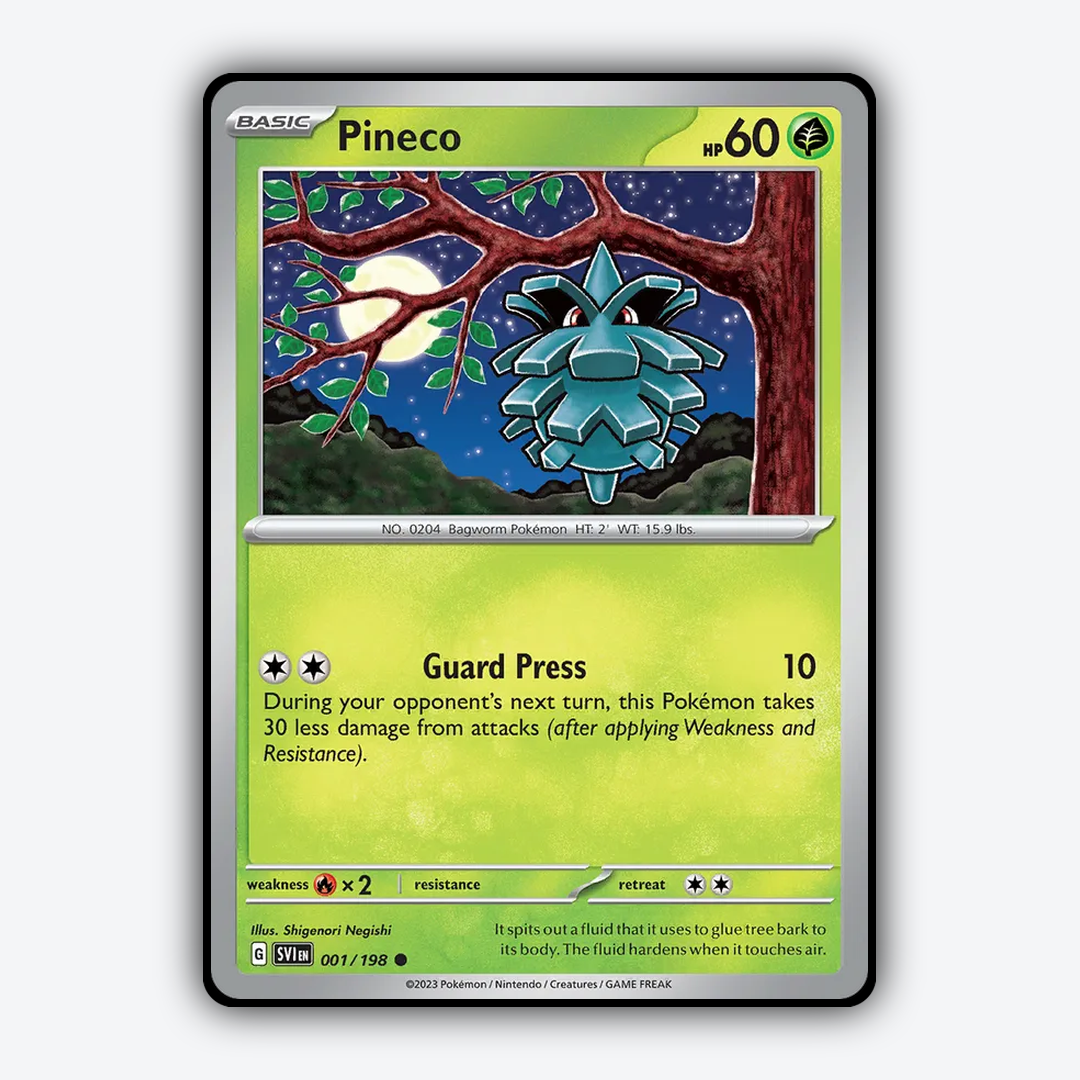 Pineco 001/198 - Scarlet & Violet Set - Card Rug