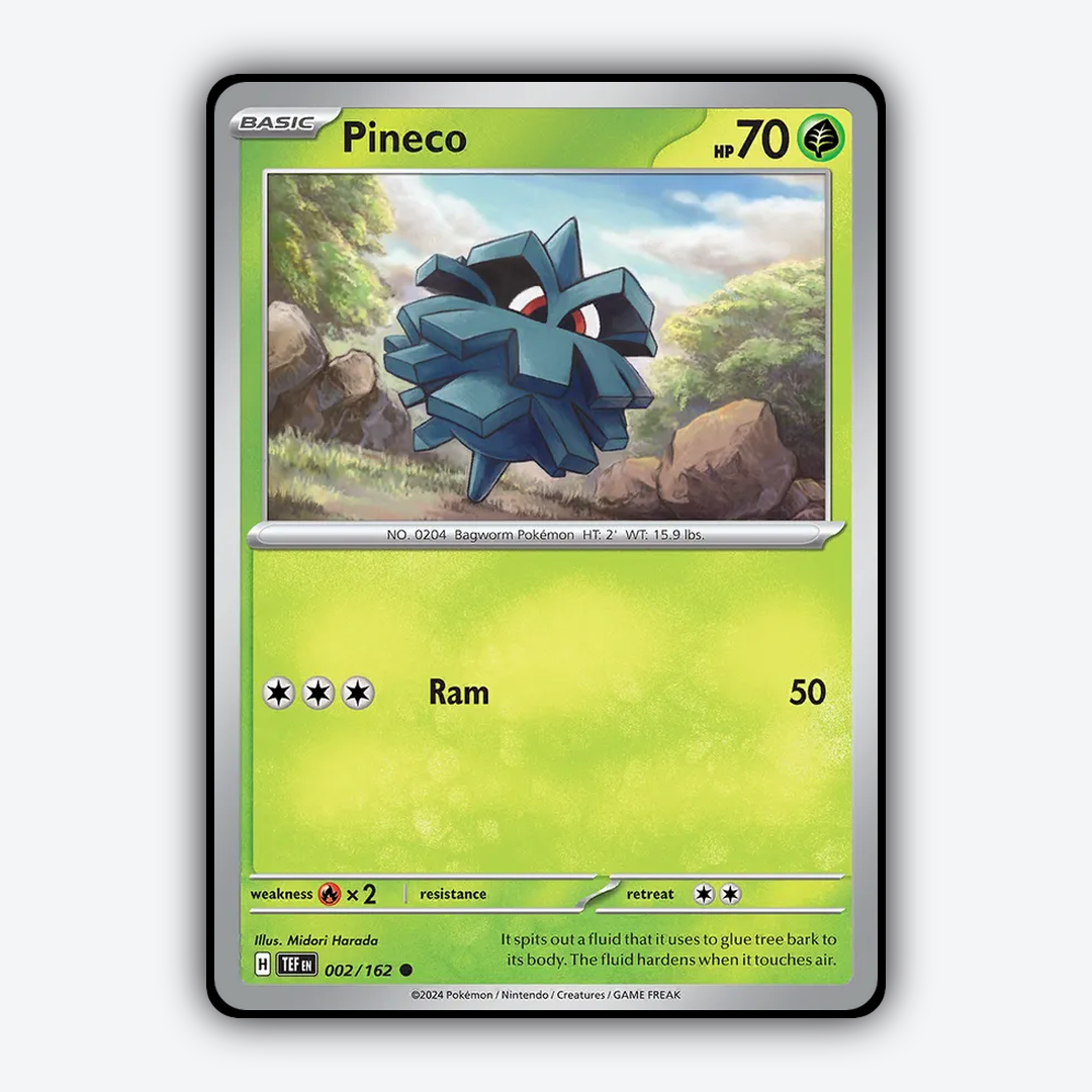 Pineco 002/162 - Temporal Forces Set - Card Rug