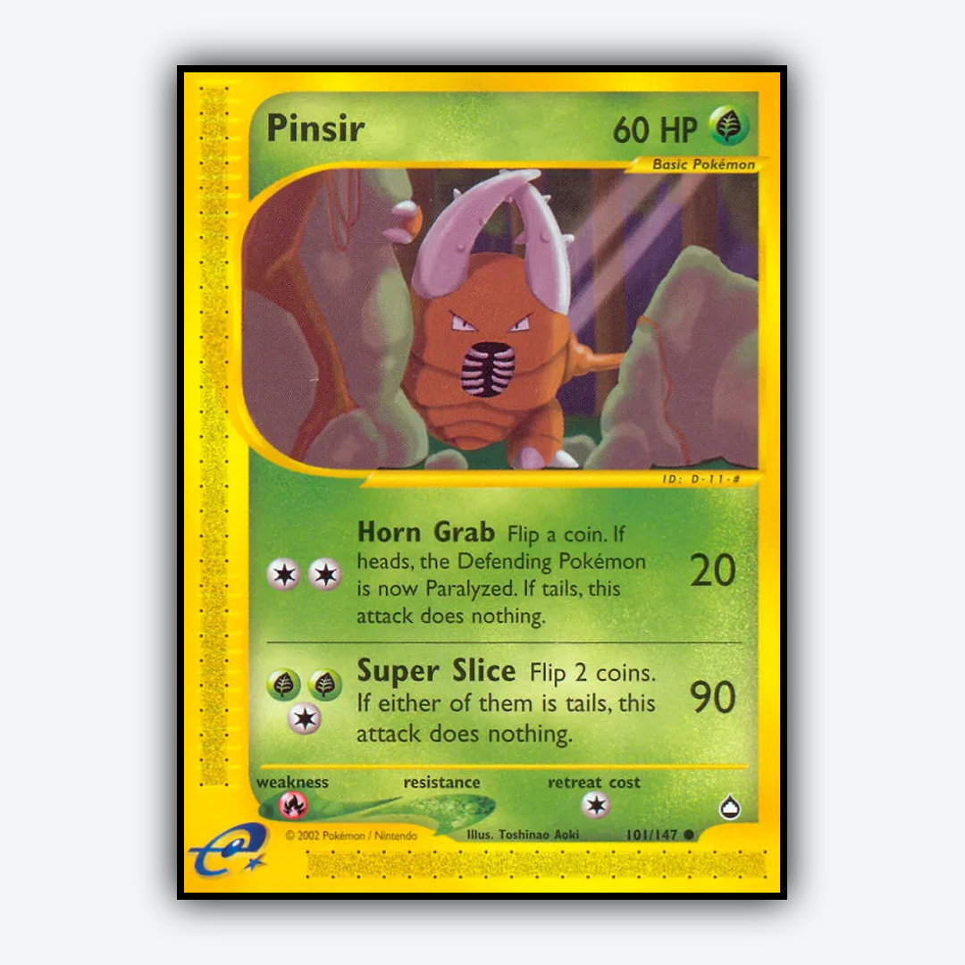 Pinsir 101/147 - Aquapolis Set - Card Rug