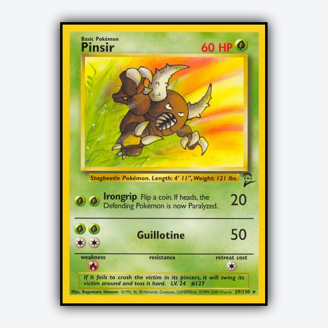 Pinsir 029/130 - Base Set 2 Set - Card Rug