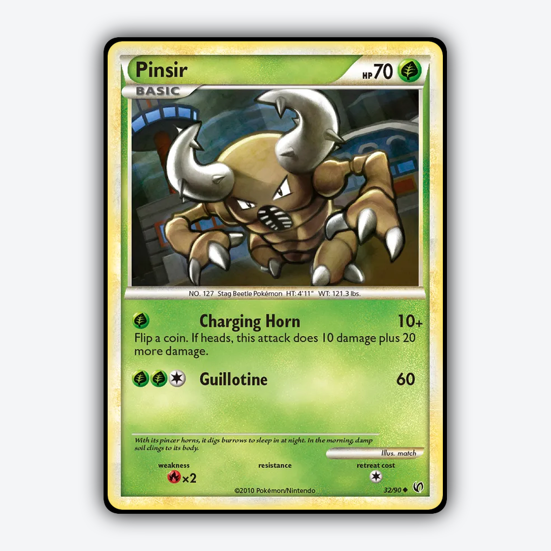 Pinsir 032/90 - HS—Undaunted Set - Card Rug