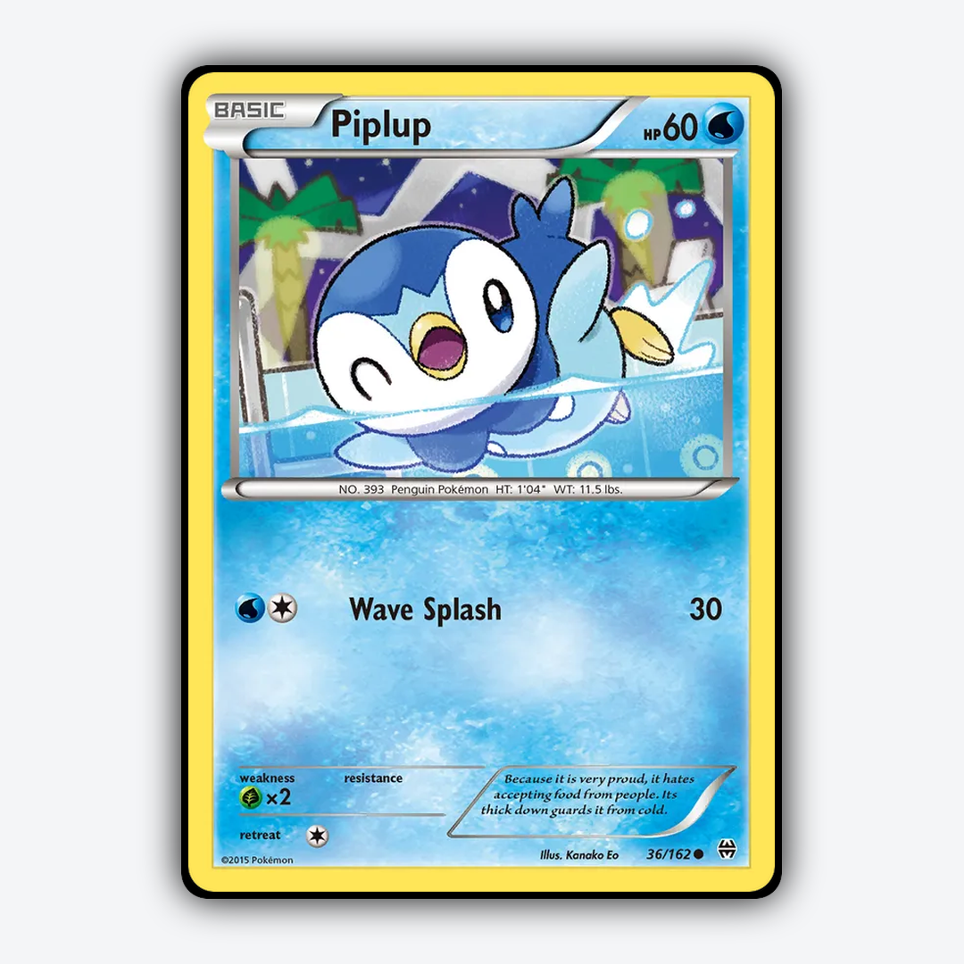 Piplup 036/162 - BREAKthrough Set - Card Rug