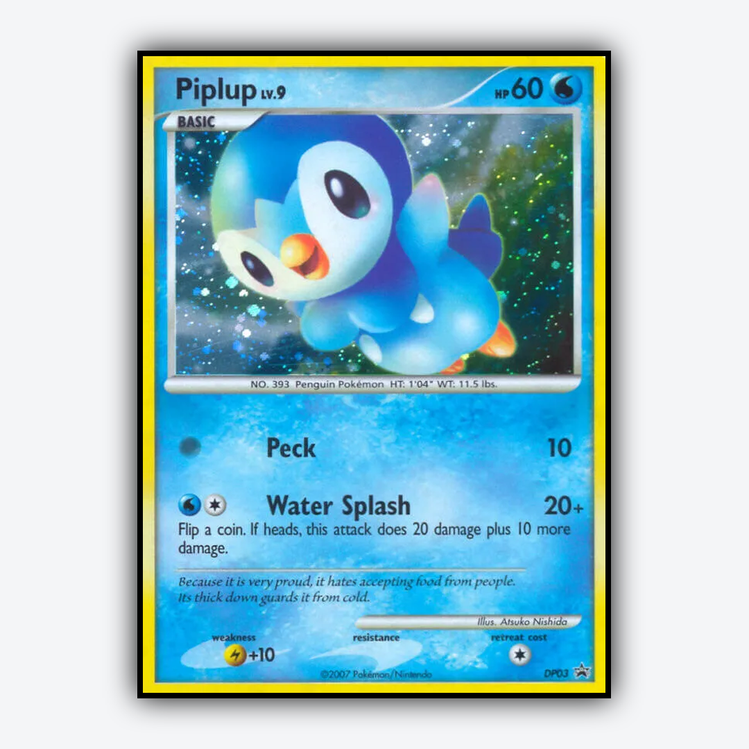 Piplup DP003 - DP Black Star Promos Set - Card Rug