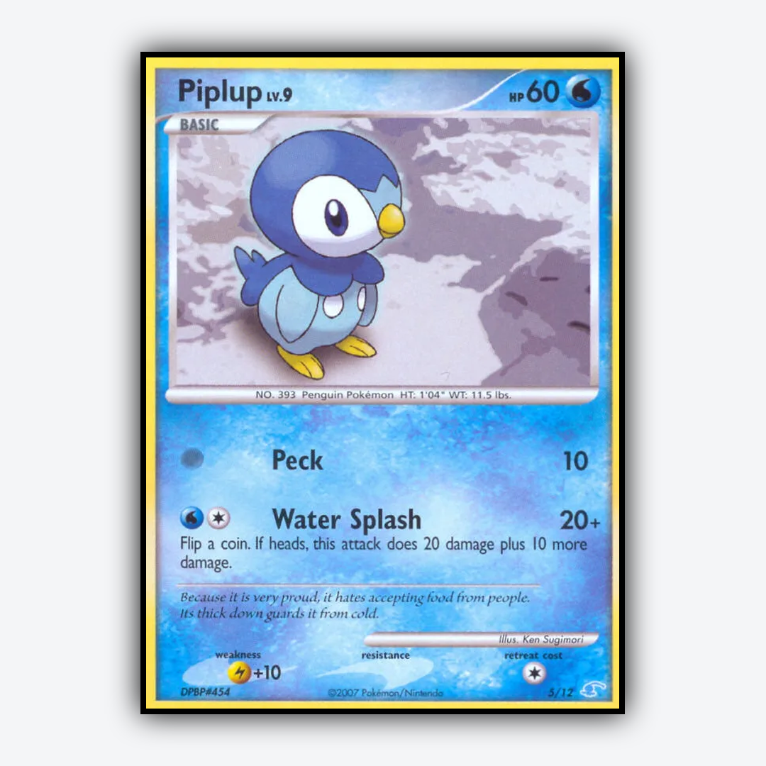 Piplup 005/12 - DP Trainer Kit Manaphy Set - Card Rug