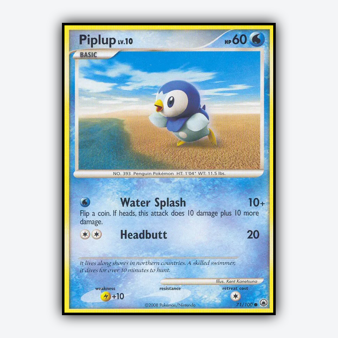 Piplup 071/100 - Majestic Dawn Set - Card Rug
