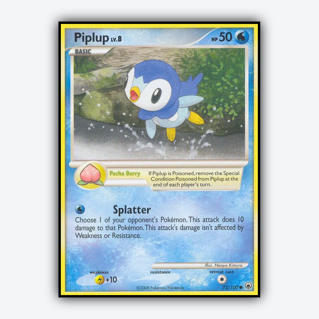 Piplup 072/100 - Majestic Dawn Set - Card Rug