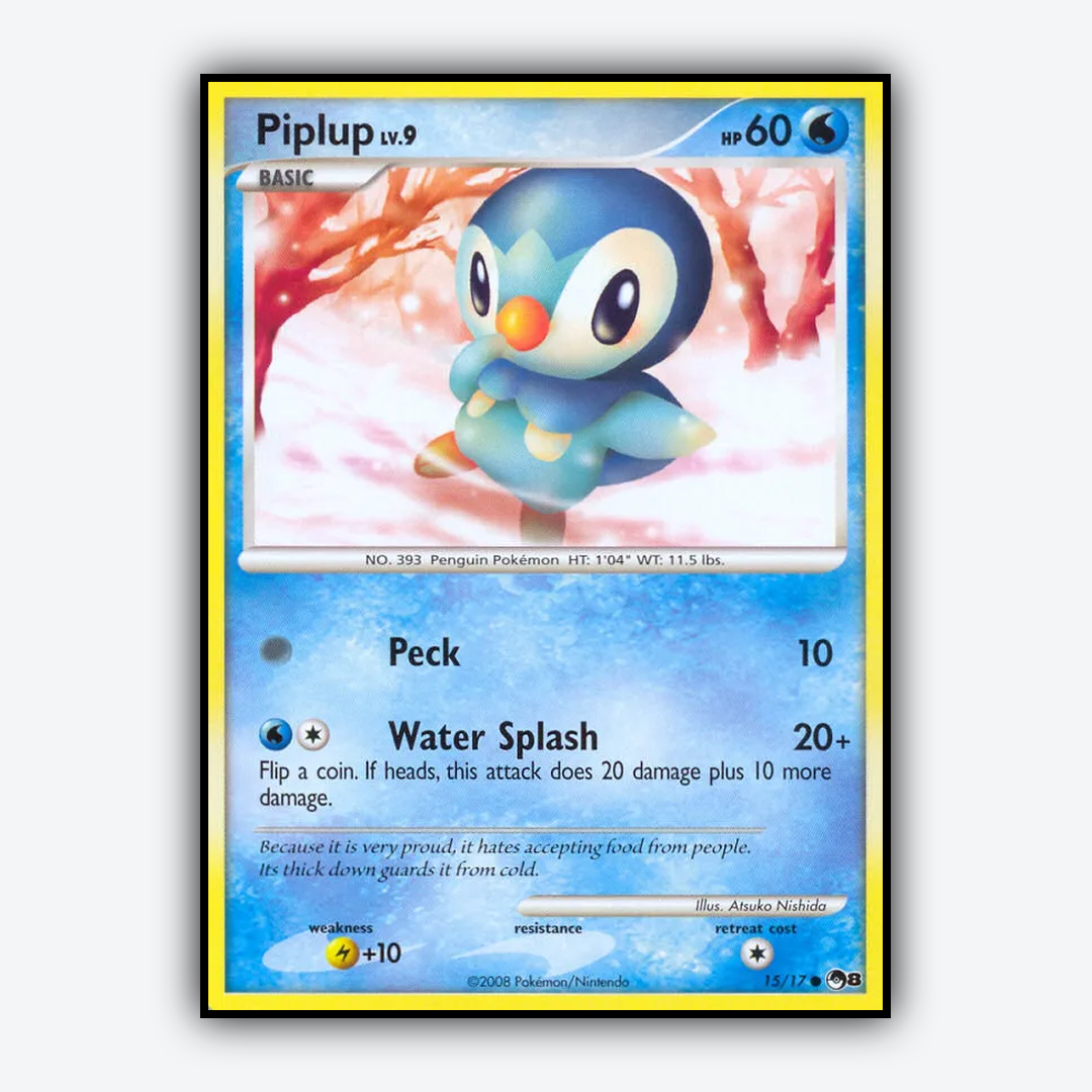 Piplup 015/17 - POP Series 8 Set - Card Rug