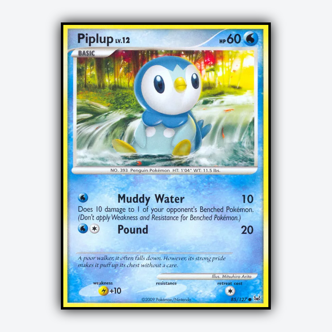 Piplup 085/127 - Platinum Set - Card Rug