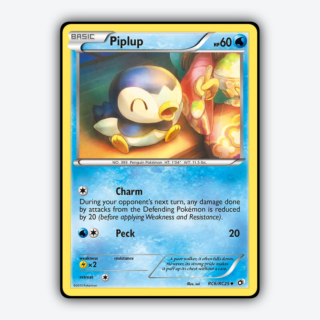 Piplup RC006/113 - RC006/113 Legendary Treasures Set - Card Rug