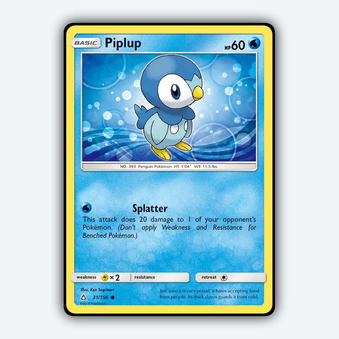 Piplup 031/156 - Ultra Prism Set - Card Rug