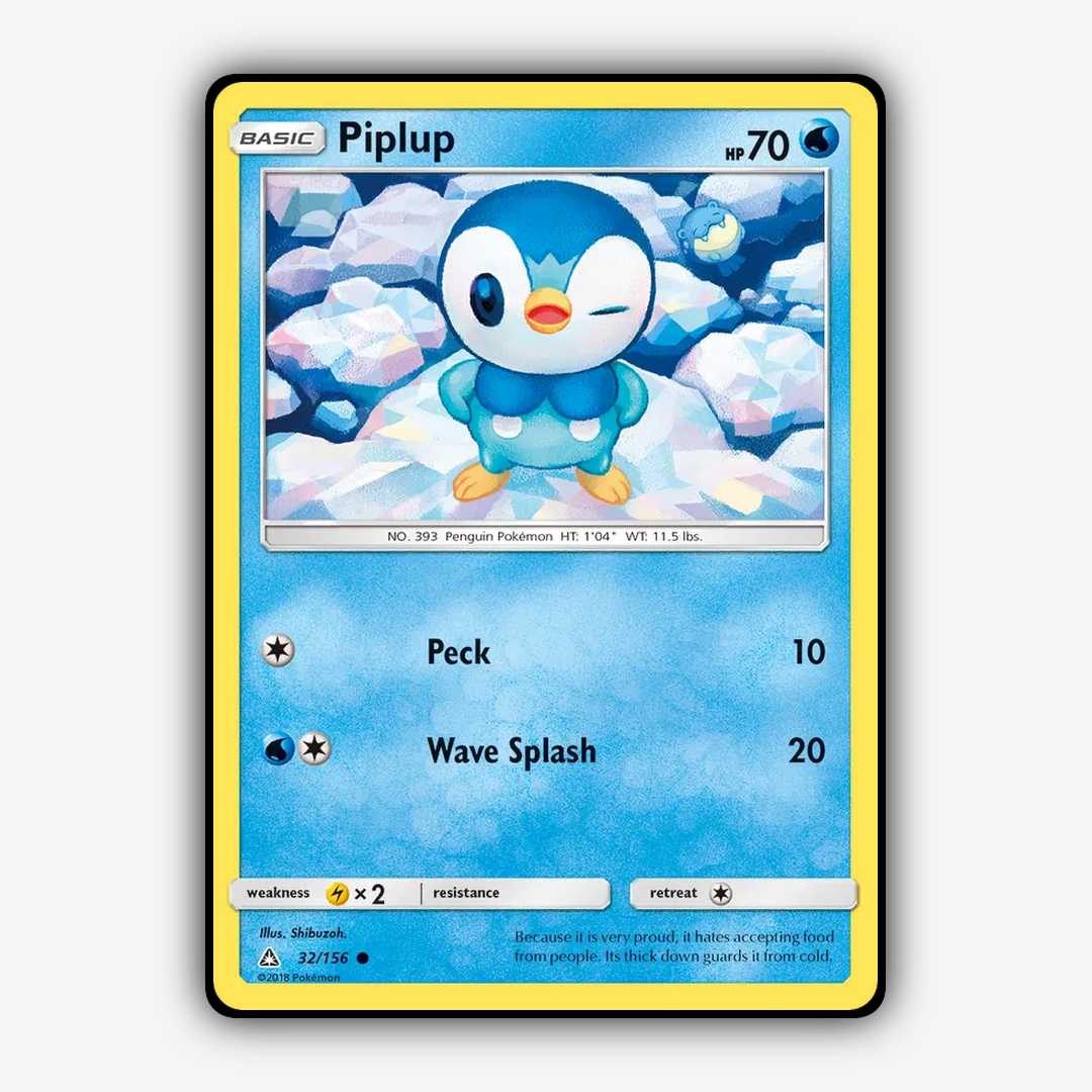 Piplup 032/156 - Ultra Prism Set - Card Rug