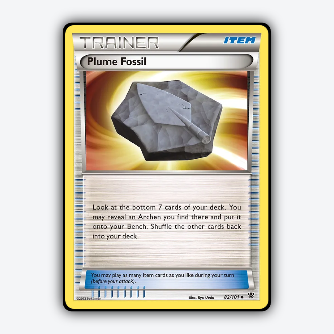Plume Fossil 082/101 - Plasma Blast Set - Card Rug
