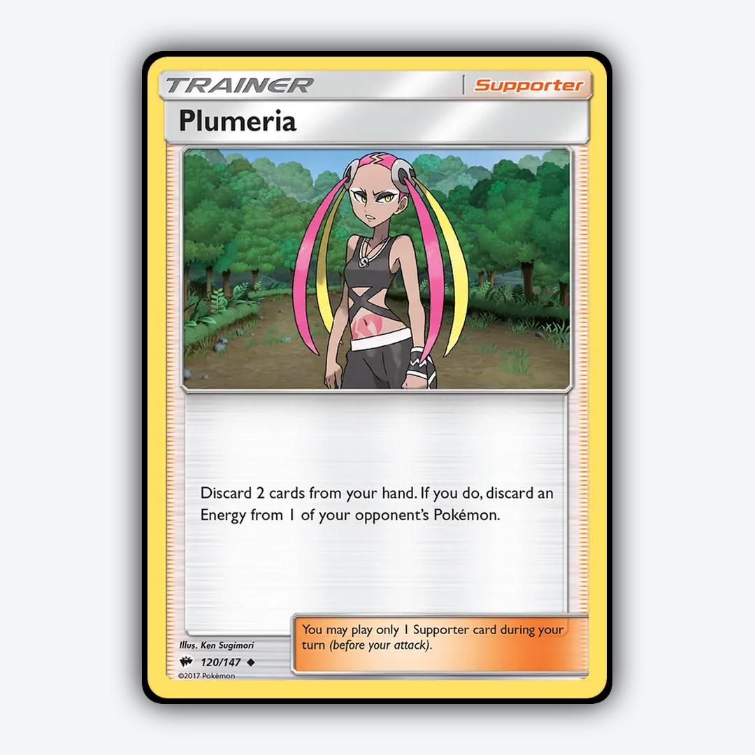 Plumeria 120/147 - Burning Shadows Set - Card Rug