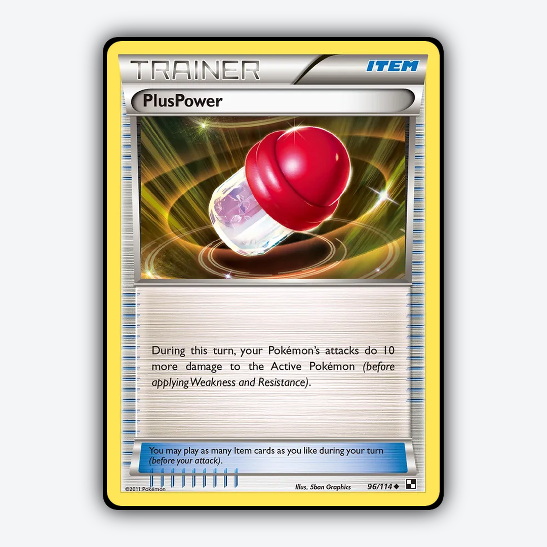 PlusPower 096/114 - Black & White Set - Card Rug