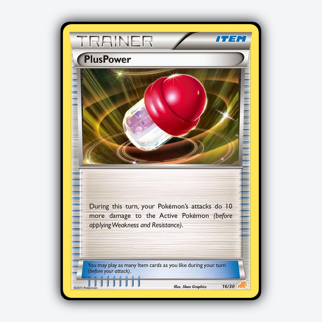 PlusPower 016/30 - Black & White Trainer Kit Excadrill Set - Card Rug