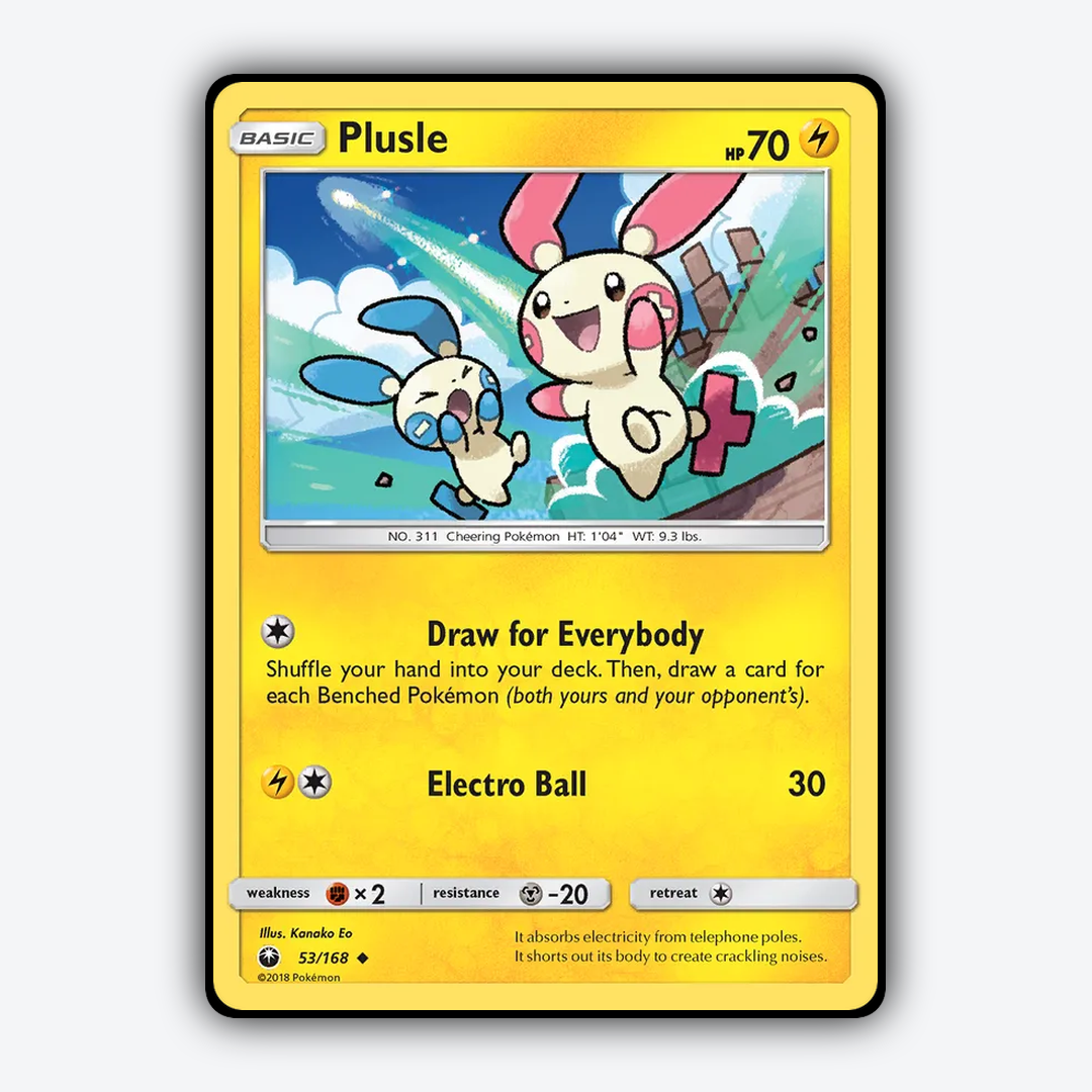 Plusle 053/168 - Celestial Storm Set - Card Rug