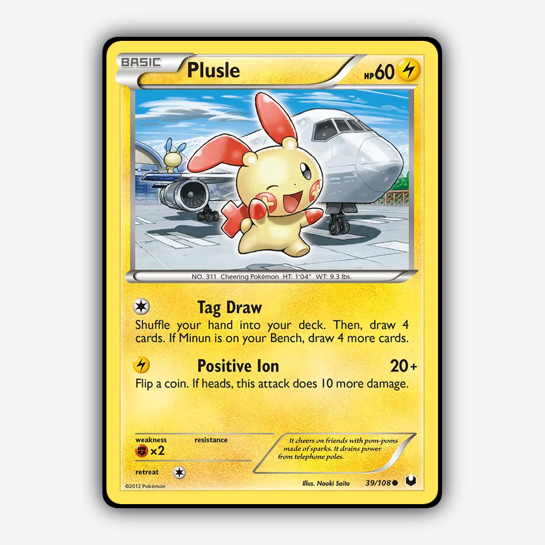 Plusle 039/108 - Dark Explorers Set - Card Rug