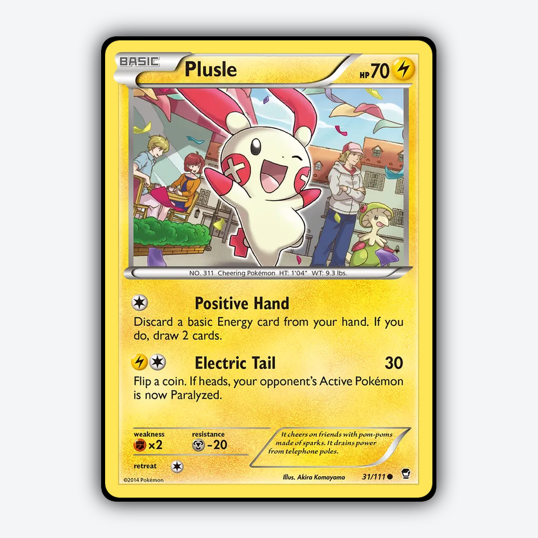 Plusle 031/111 - Furious Fists Set - Card Rug