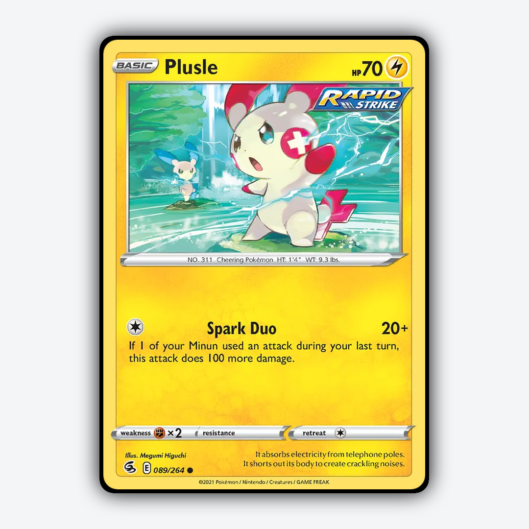 Plusle 089/264 - Fusion Strike Set - Card Rug