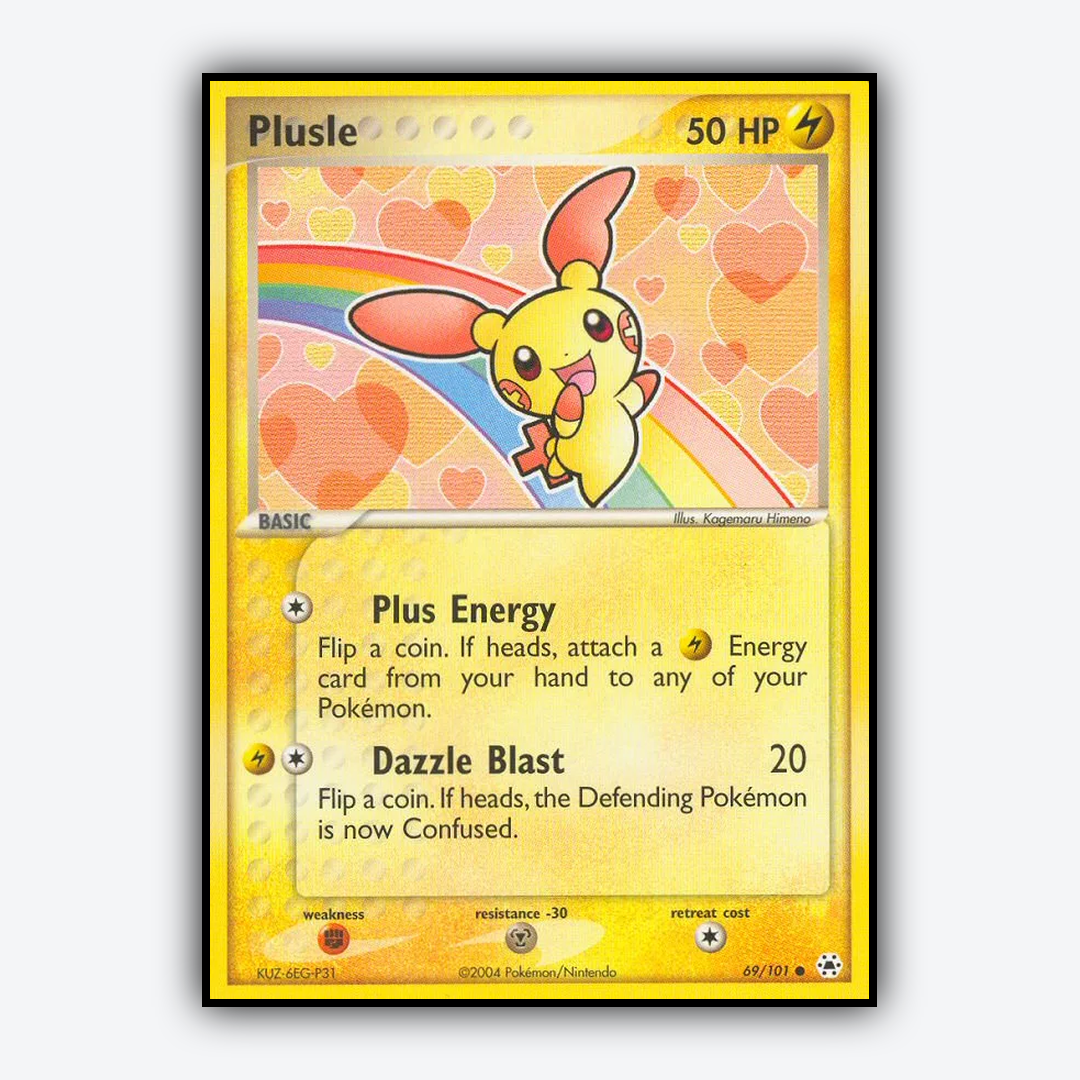 Plusle 069/101 - Hidden Legends Set - Card Rug