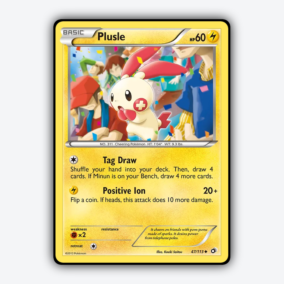 Plusle 047/113 - Legendary Treasures Set - Card Rug