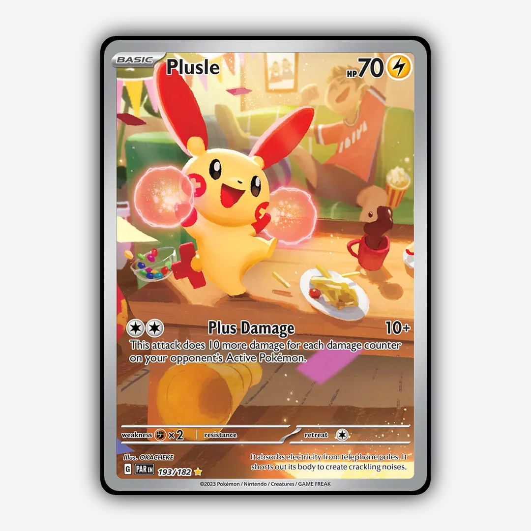 Plusle #193 - Paradox Rift Set - Card Rug