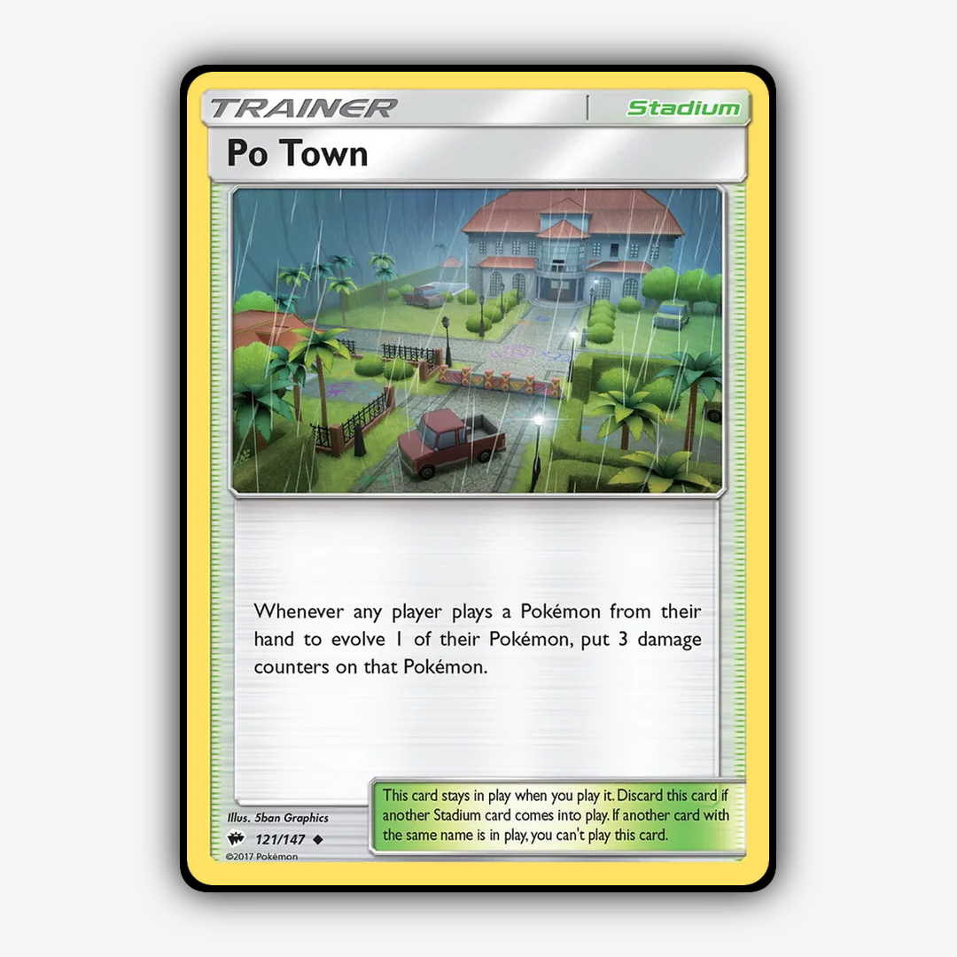 Po Town 121/147 - Burning Shadows Set - Card Rug