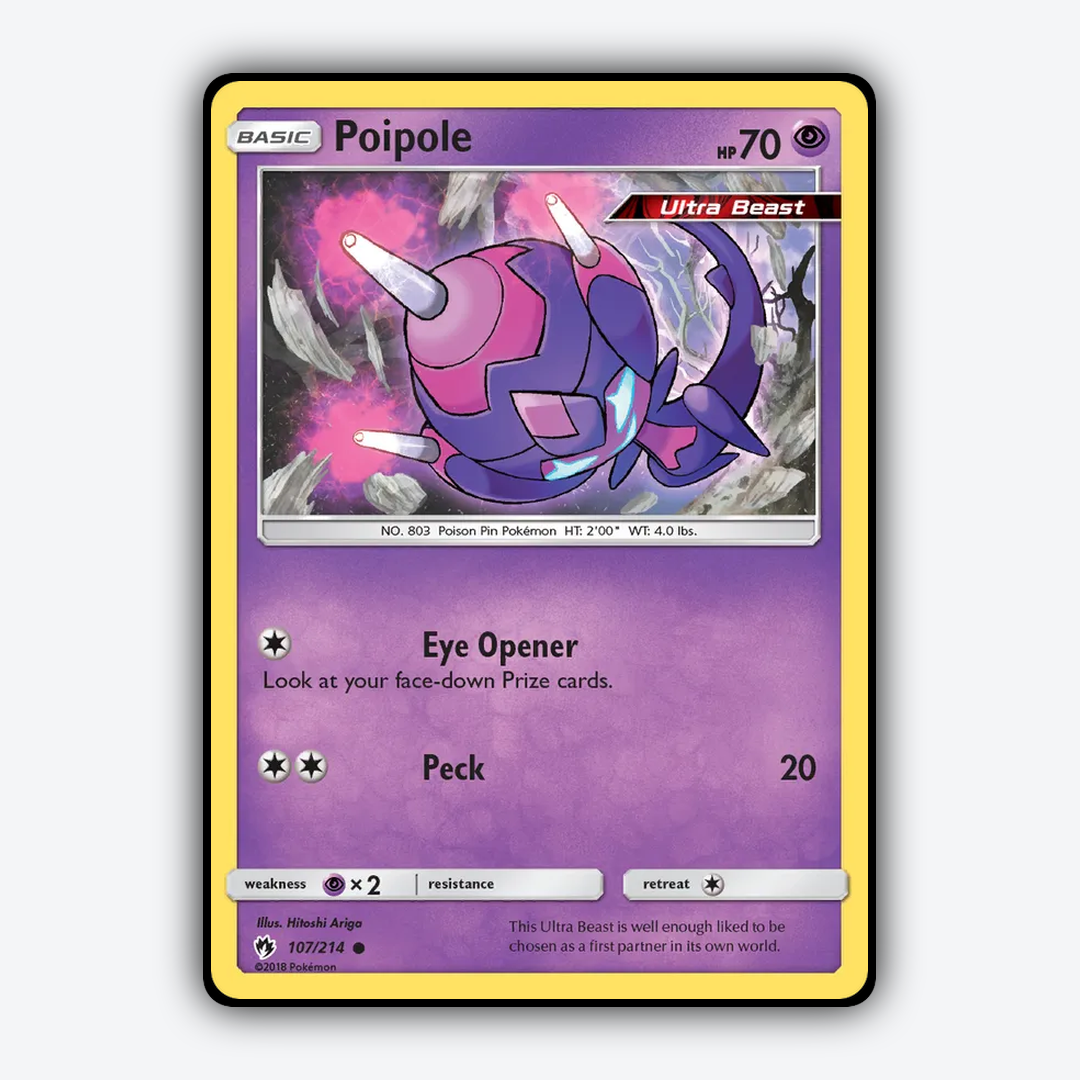 Poipole 107/214 - Lost Thunder Set - Card Rug