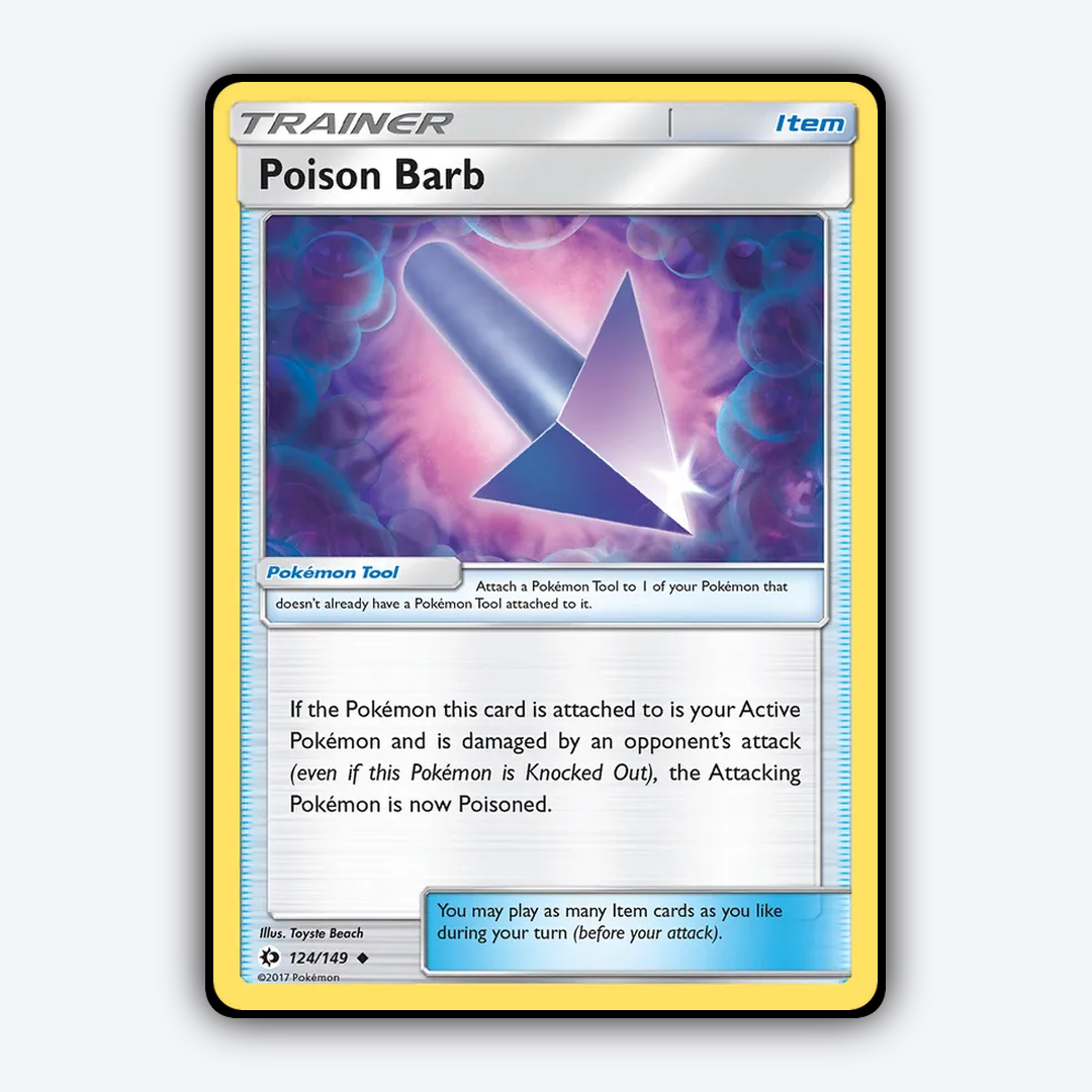 Poison Barb 124/149 - Sun & Moon Set - Card Rug
