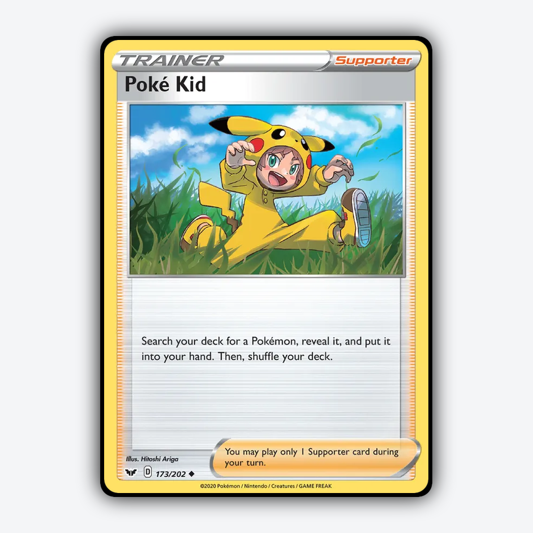 Poké Kid 173/202 - Sword & Shield Set - Card Rug
