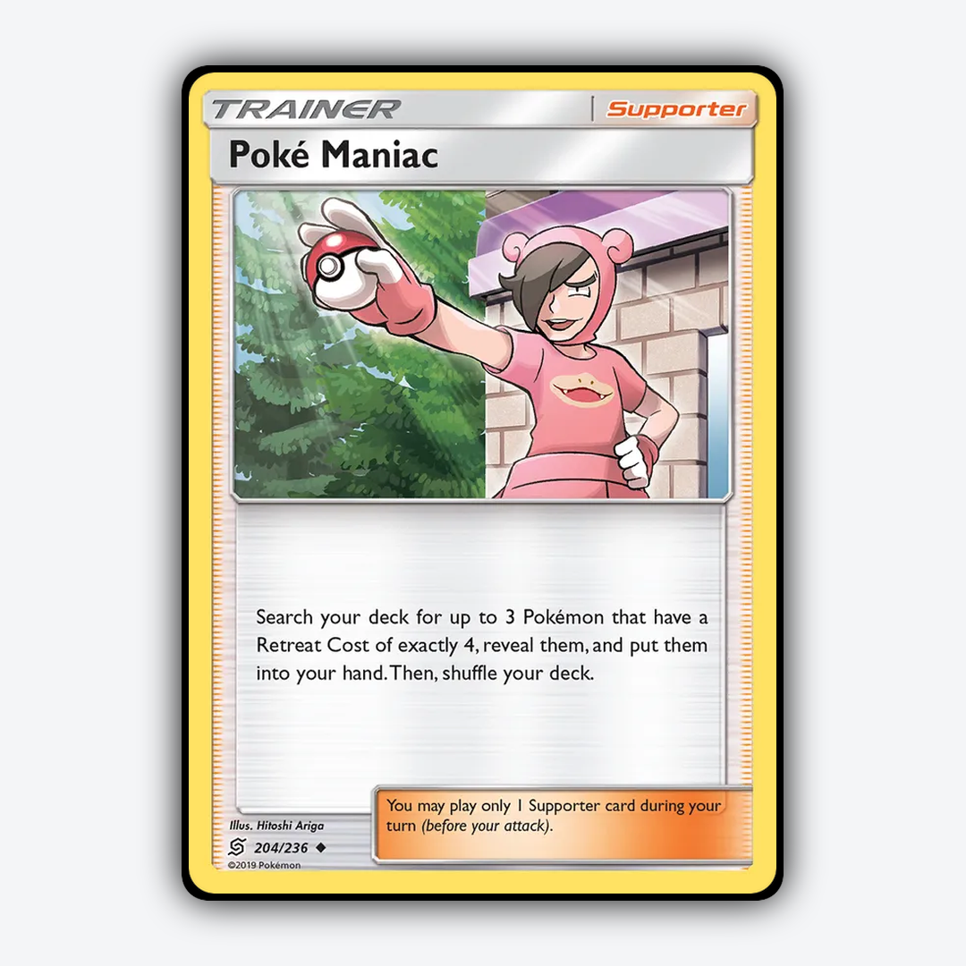 Poké Maniac 204/236 - Unified Minds Set - Card Rug