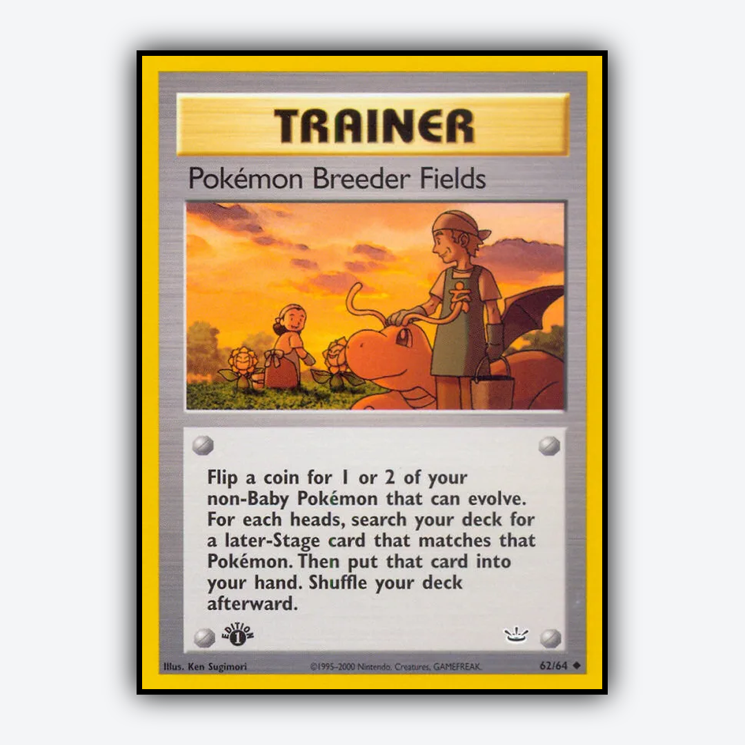 Pokémon Breeder Fields 062/64 - Neo Revelation Set - Card Rug