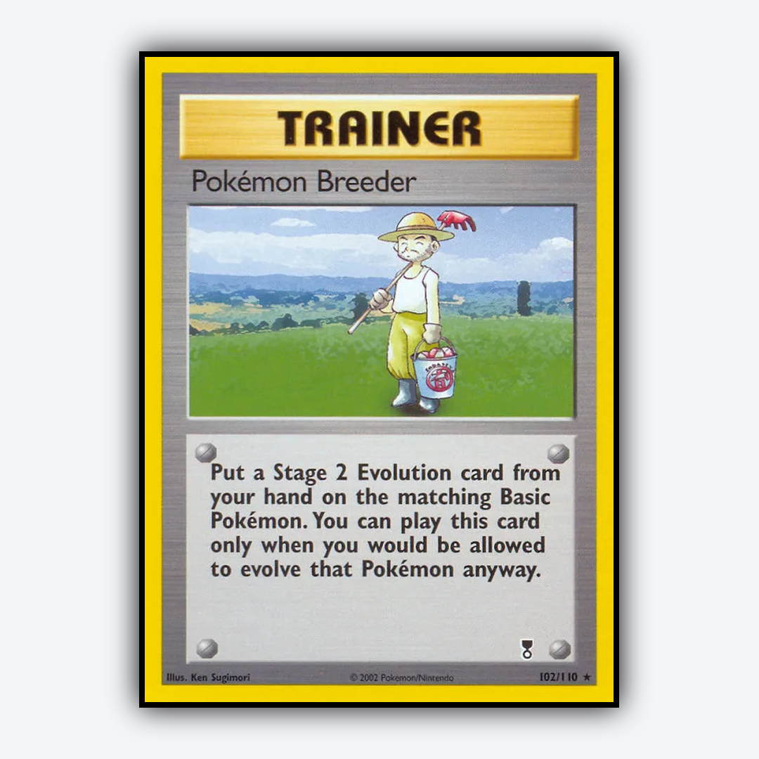Pokémon Breeder 102/110 - Legendary Collection Set - Card Rug