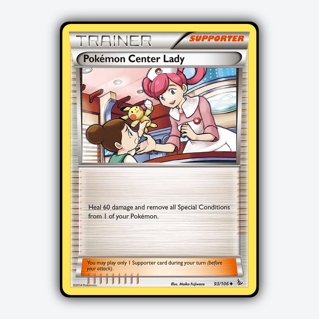 Pokémon Center Lady 093/106 - Flashfire Set - Card Rug