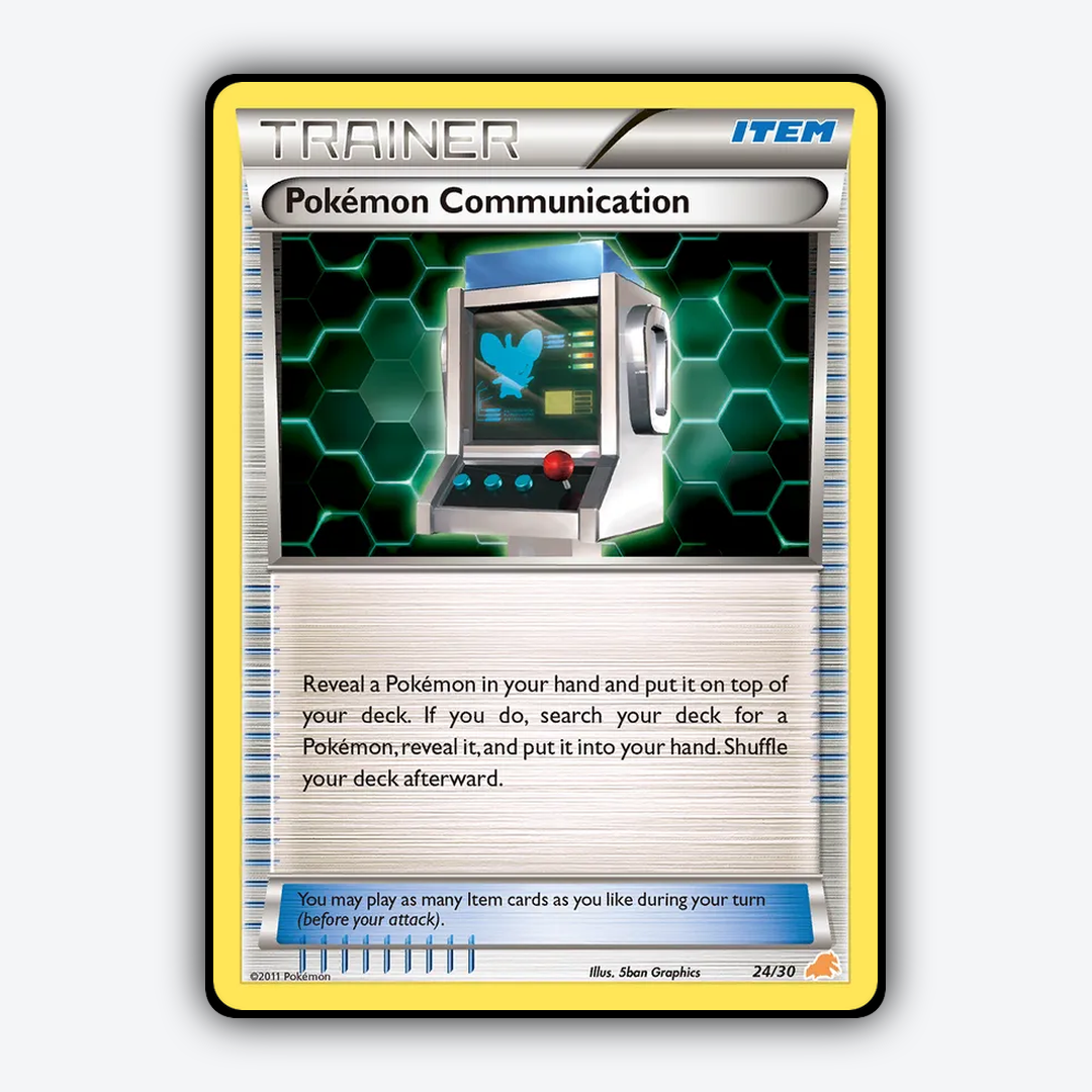 Pokémon Communication 024/30 - Black & White Trainer Kit Excadrill Set - Card Rug
