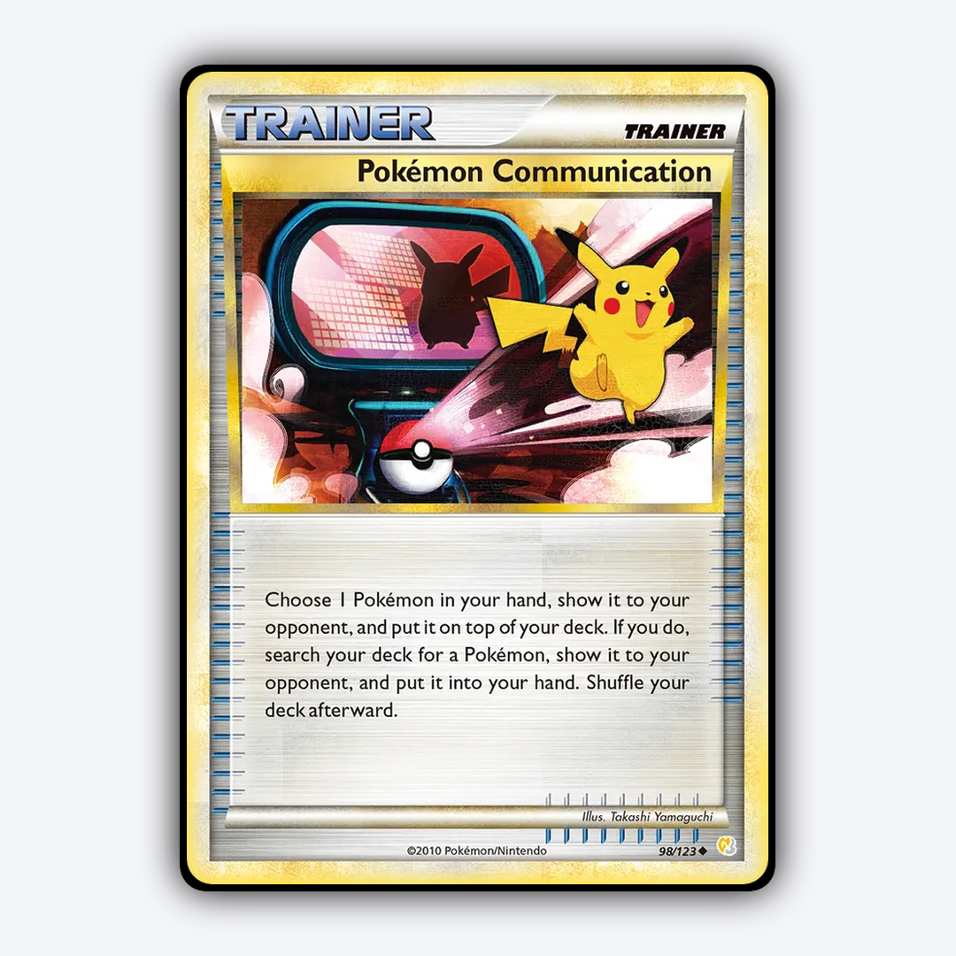Pokémon Communication 098/123 - HeartGold & SoulSilver Set - Card Rug