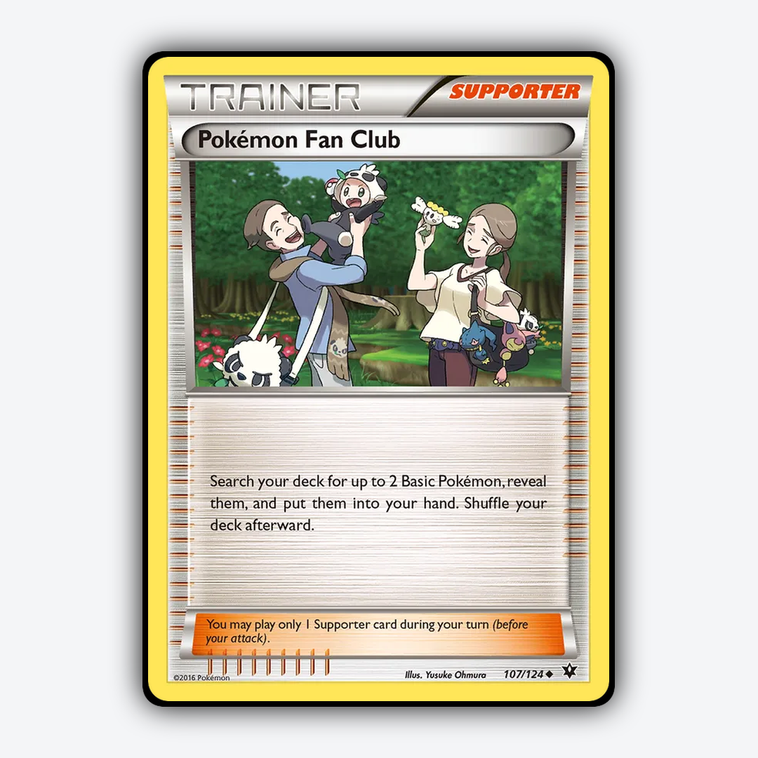 Pokémon Fan Club 107/124 - Fates Collide Set - Card Rug