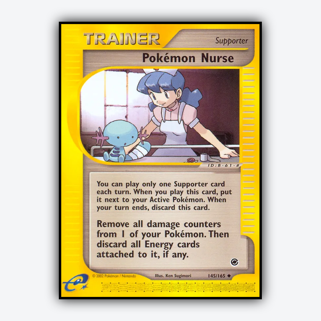 Pokémon Nurse 145/165 - Expedition Base Set - Card Rug