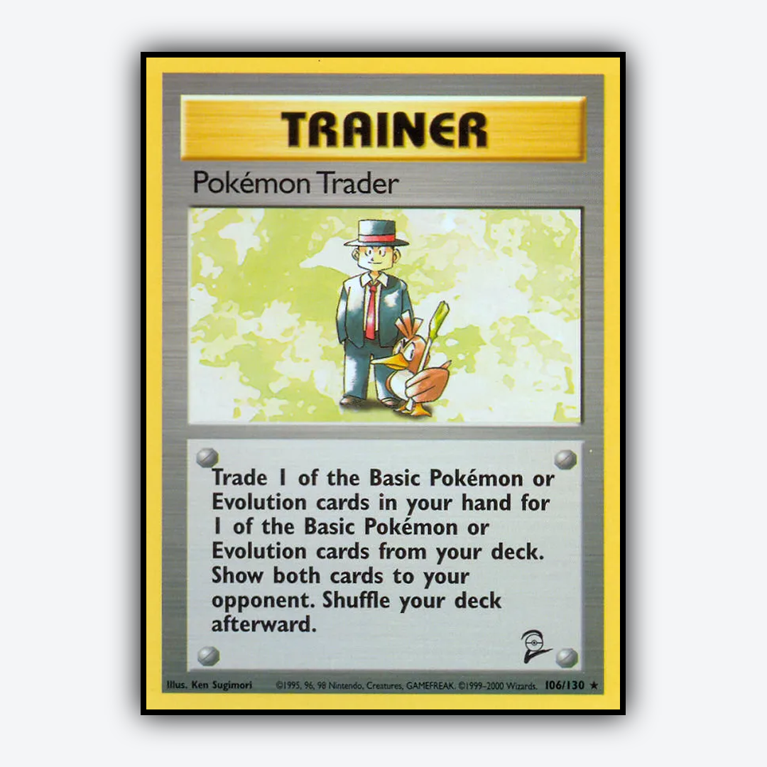 Pokémon Trader 106/130 - Base Set 2 Set - Card Rug
