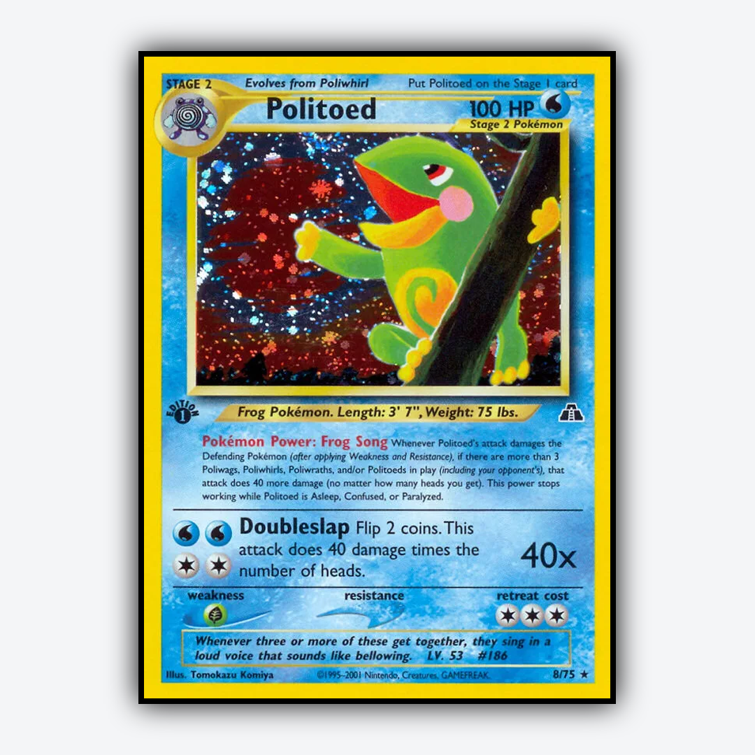 Politoed 008/75 - Neo Discovery Set - Card Rug