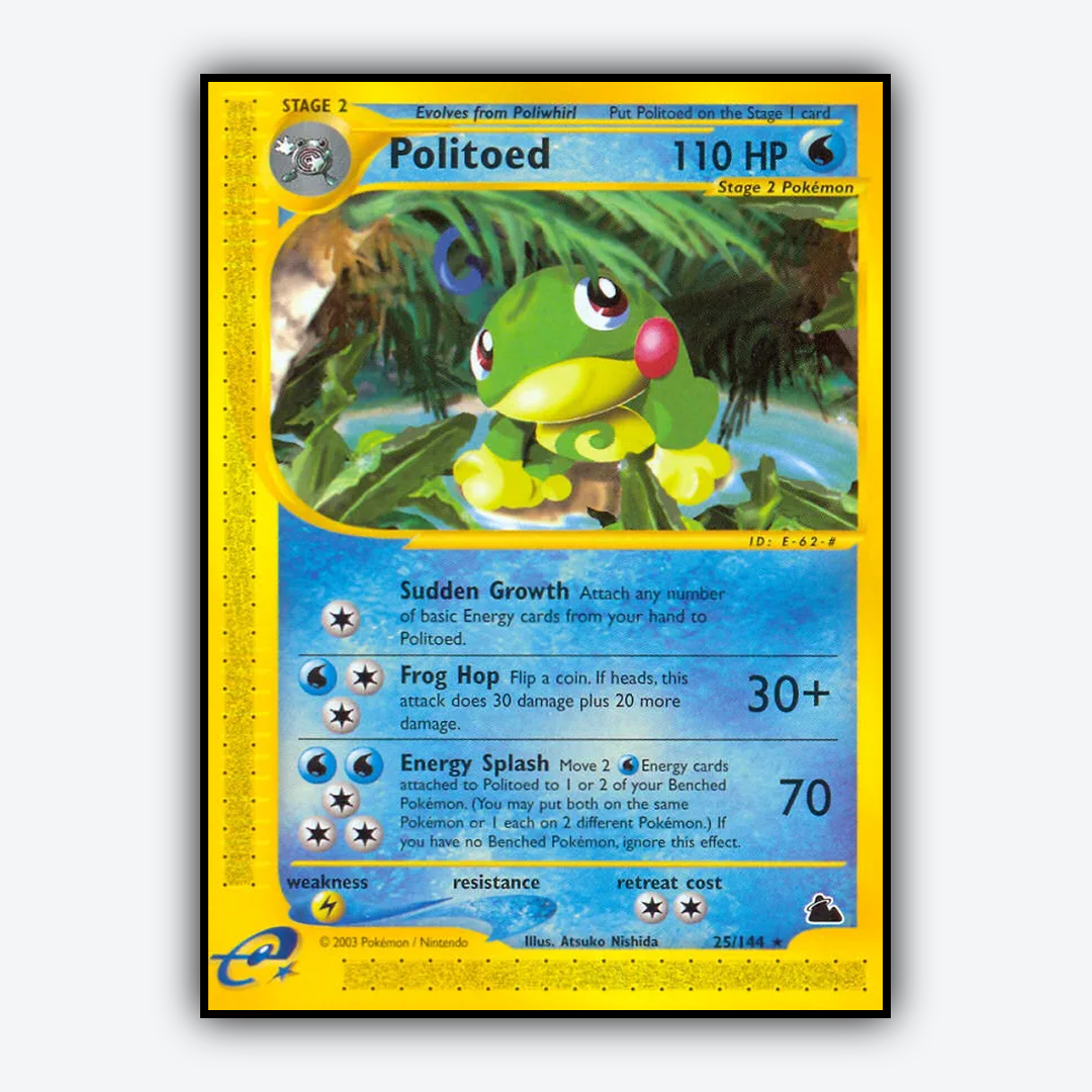 Politoed 025/144 - Skyridge Set - Card Rug