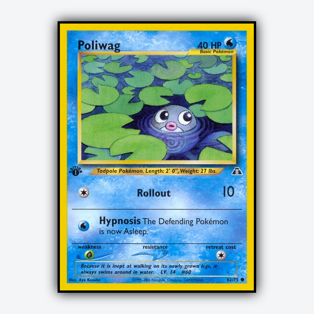 Poliwag 062/75 - Neo Discovery Set - Card Rug