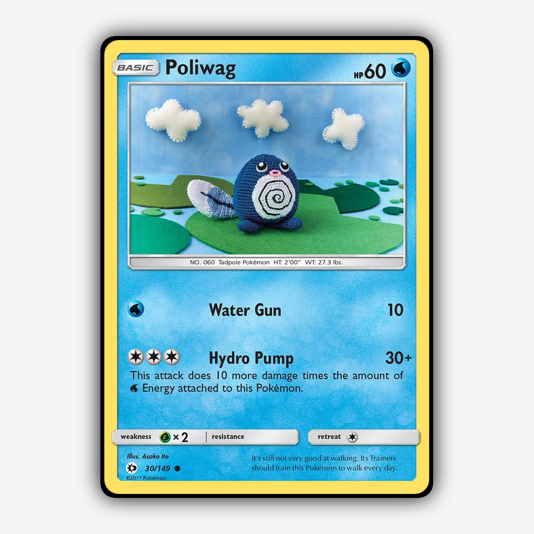 Poliwag 030/149 - Sun & Moon Set - Card Rug
