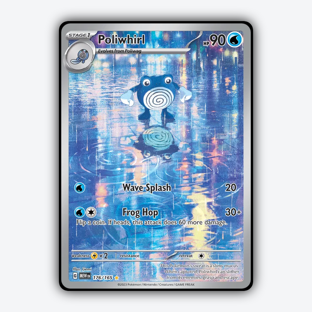 Poliwhirl #176 - 151 Set - Card Rug