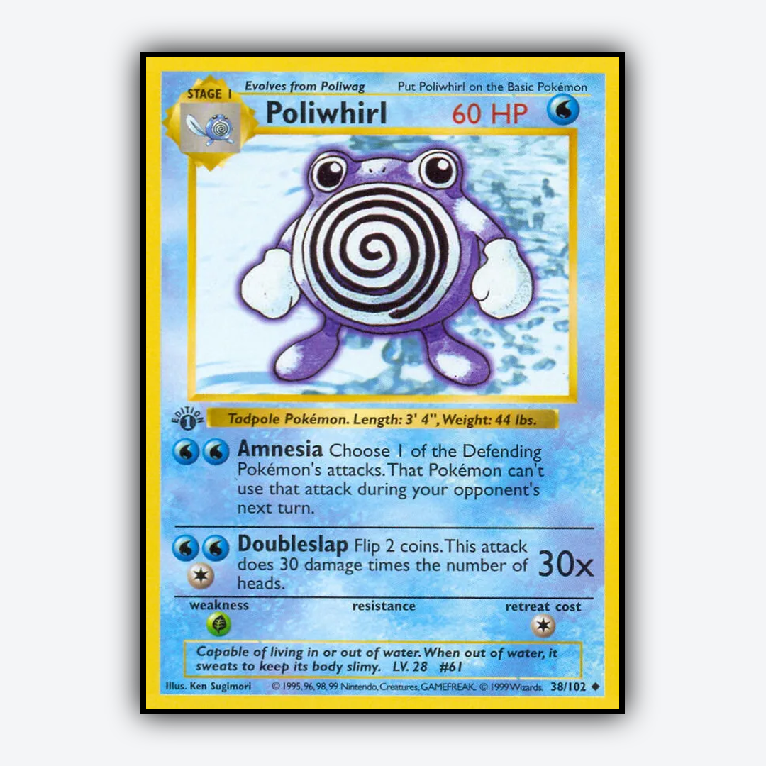 Poliwhirl #38 - Base Set - Card Rug